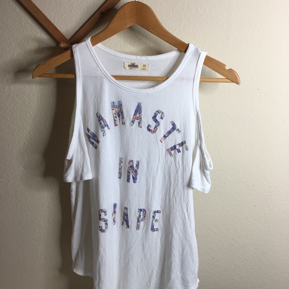 Namaste in shape graphic T-shirt
